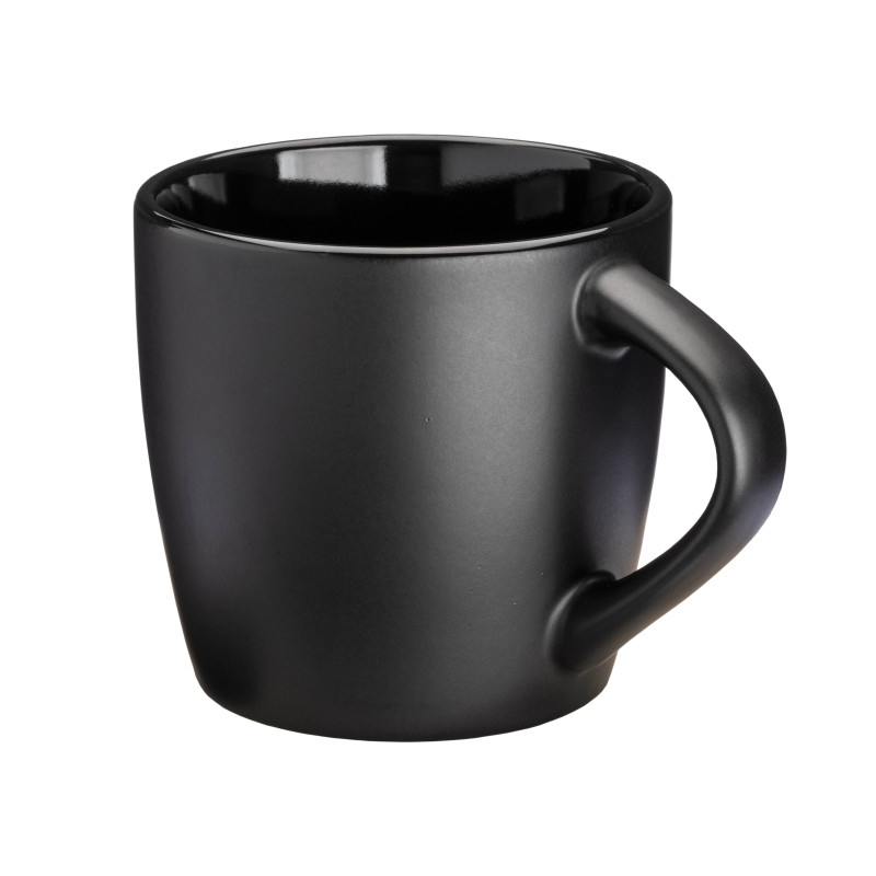 Taza de cerámica de 320 ml. Con exterior mate e interior pulido