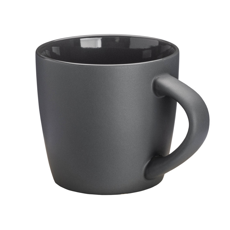 Taza de cerámica de 320 ml. Con exterior mate e interior pulido