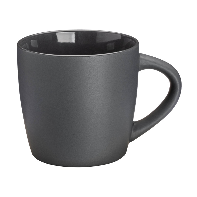 Taza de cerámica de 320 ml. Con exterior mate e interior pulido