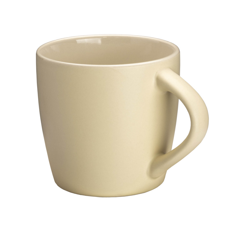 Taza de cerámica de 320 ml. Con exterior mate e interior pulido