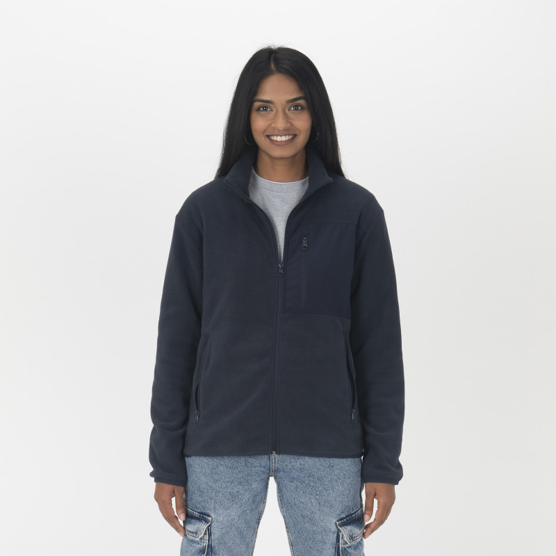 Sudadera unisex de micropolar en tejido de 240 g/m2 (100% poliéster reciclado)