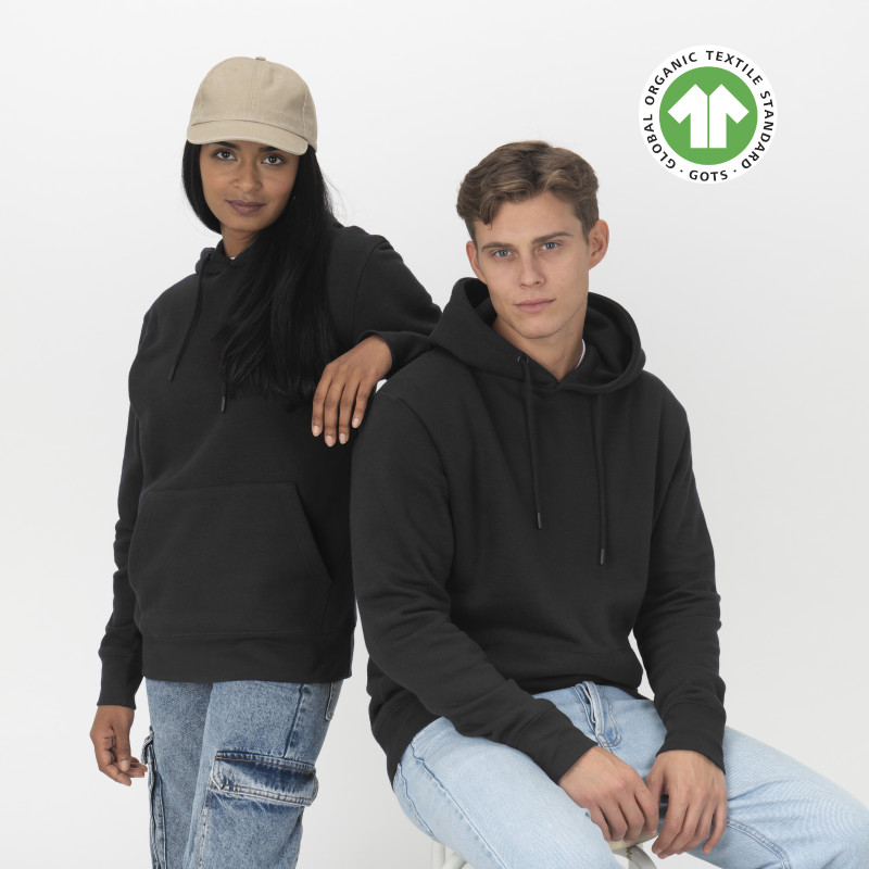 Sudadera unisex de tejido orgánico de 280 g/m2 (80% algodón orgánico y 20% poliéster rec.)