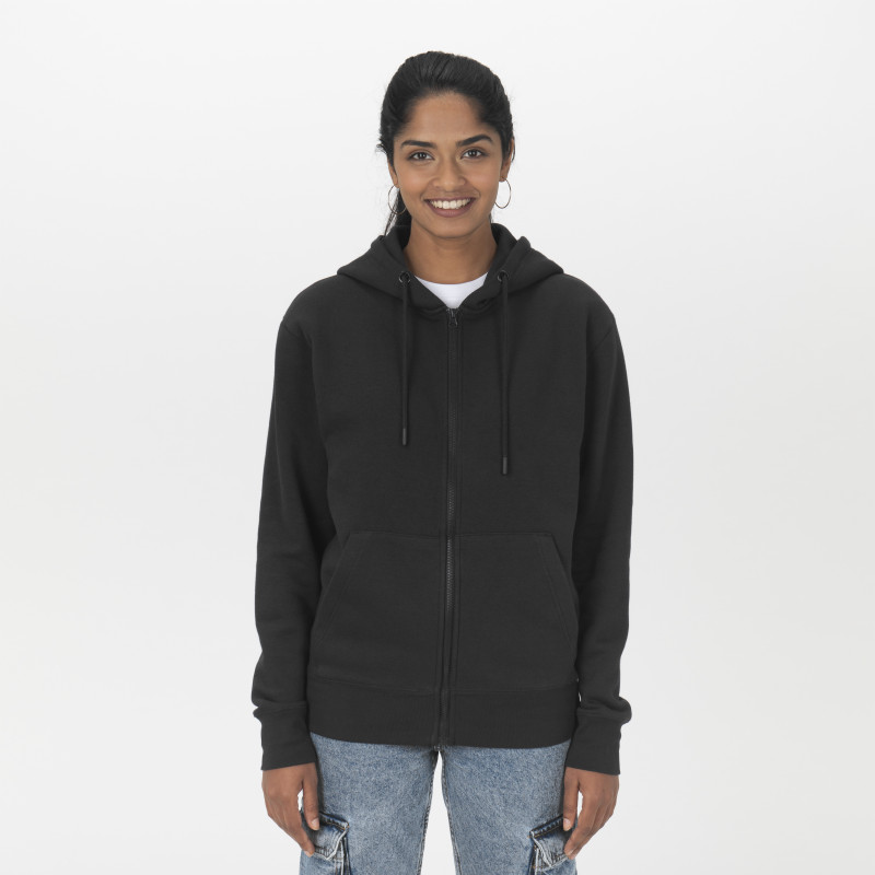 Sudadera unisex de tejido orgánico de 280 g/m2 (80% algodón orgánico y 20% poliéster recic