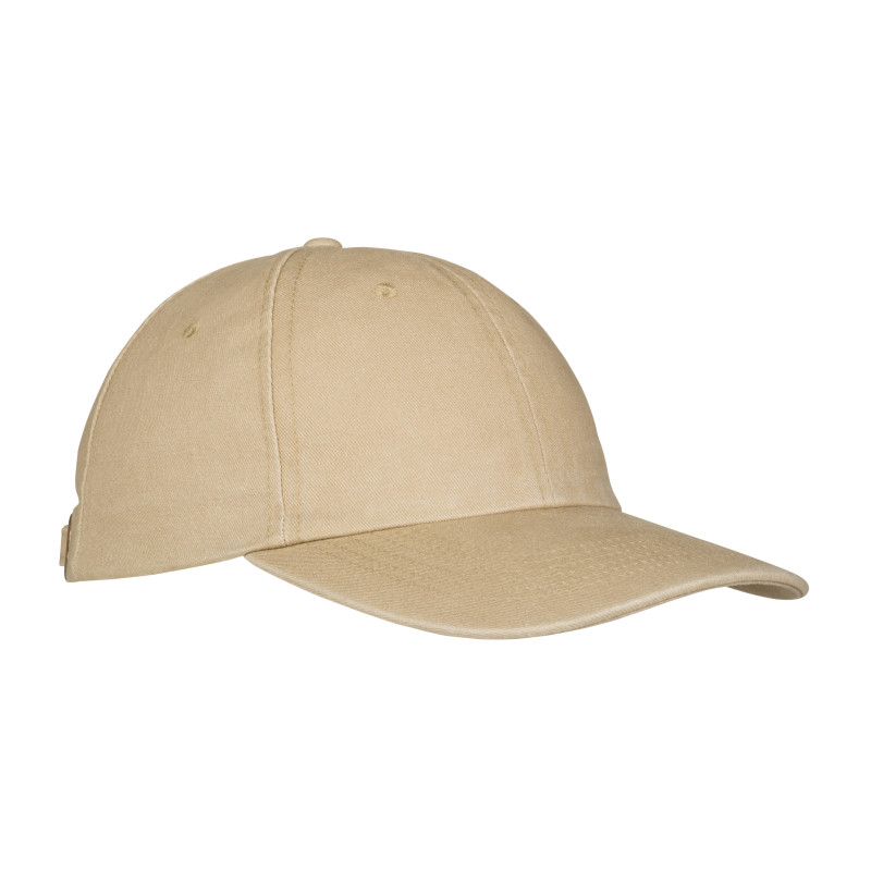 Gorra de béisbol de algodón lavado a la piedra de 260 g/m2, 6 paneles