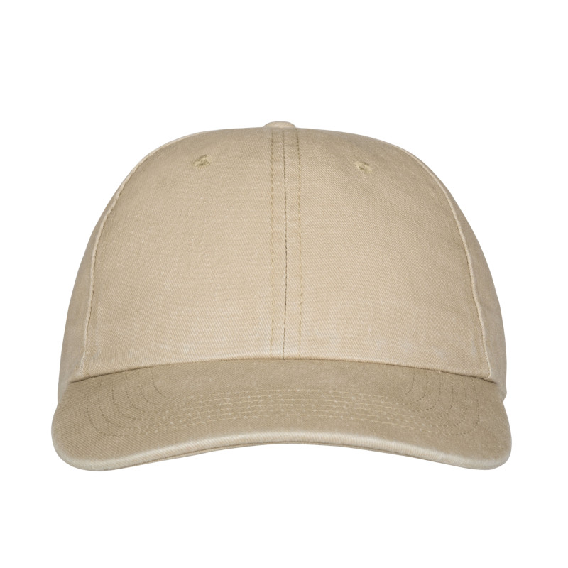 Gorra de béisbol de algodón lavado a la piedra de 260 g/m2, 6 paneles