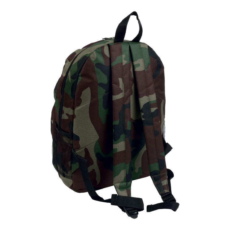 Mochila de poliéster 600D con 6 bolsillos y respaldo acolchado
