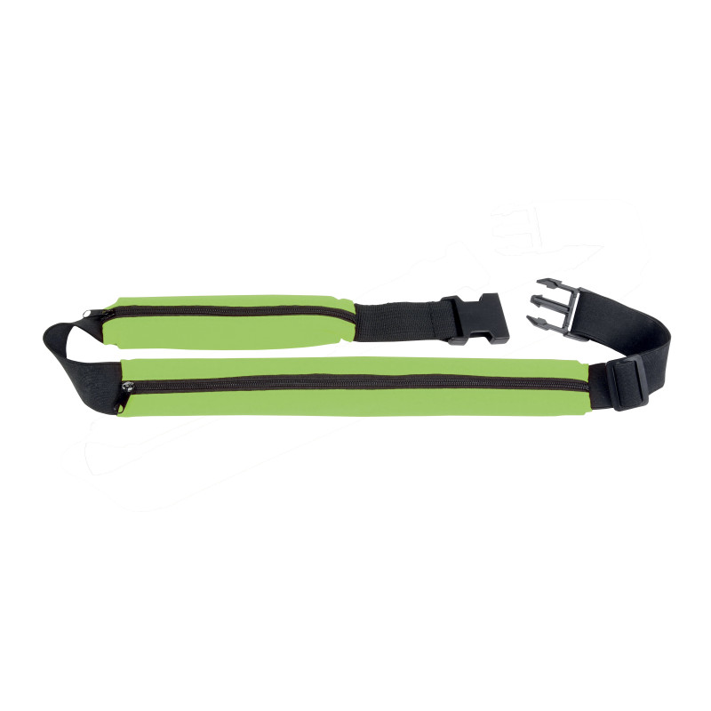 Funda delgada con 2 bolsillos de malla con correa elástica y ajustable