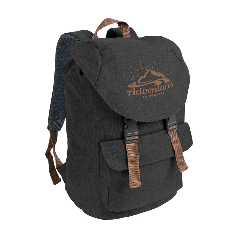 Mochila de polièster melange con dos bolsillos