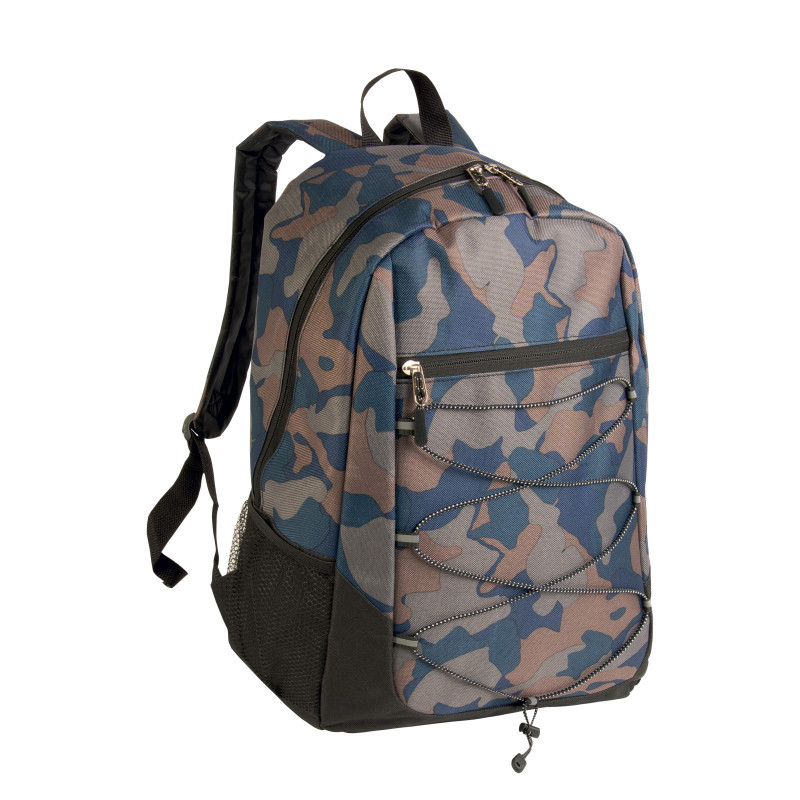 Mochila de poliéster 600D con espalda acolchada y espalda elástica