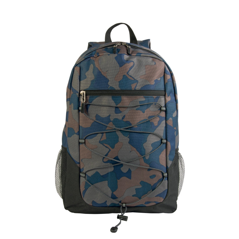 Mochila de poliéster 600D con espalda acolchada y espalda elástica