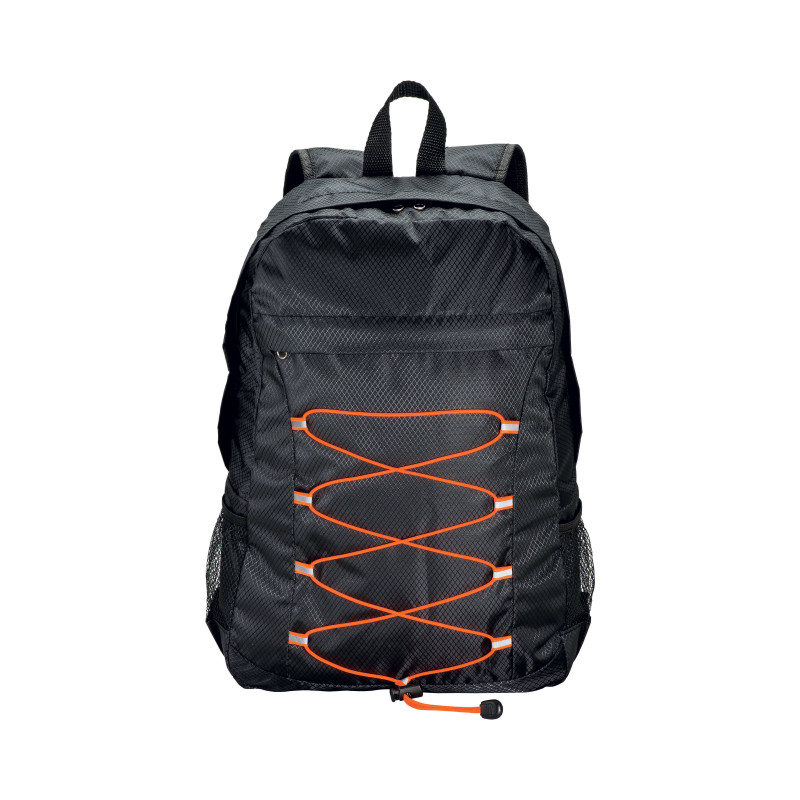 Mochila de poliéster 210D RIPSTOP plegable con 4 bolsillos