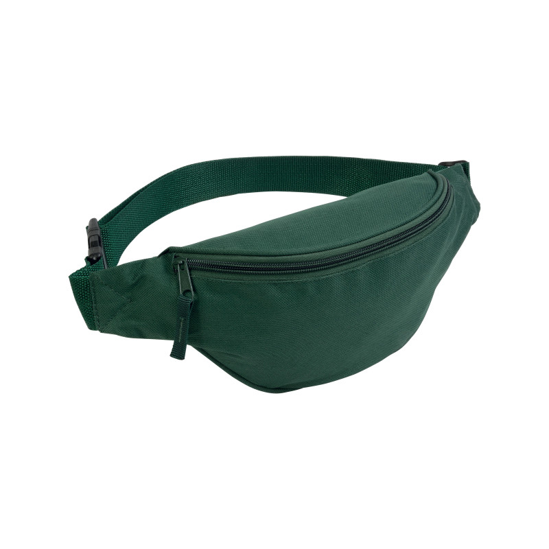 Bolso de cintura de poliéster 600D con 1 bolsillo, cinturón ajustable con cierre de clip