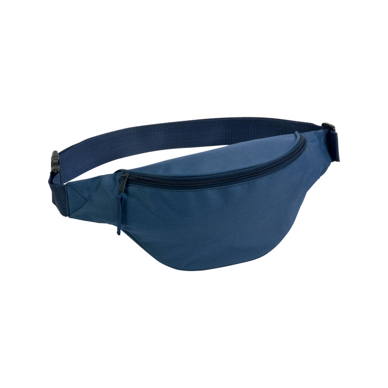 Bolso de cintura de poliéster 600D con 1 bolsillo, cinturón ajustable con cierre de clip