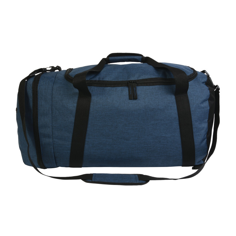 Bolsa deportiva de poliéster de dos tonos con tiras extraíbles y bolsillo porta botas