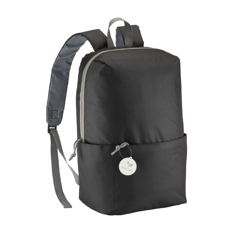 Mochila de 4 bolsillos de poliéster sin PVC con cuatro bolsillos, espalda ajustable