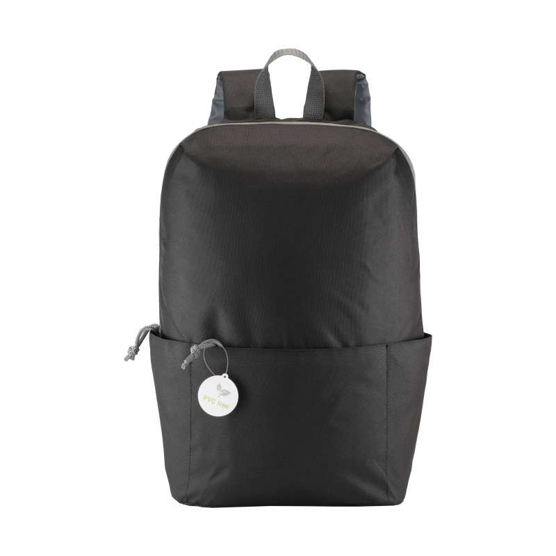 Mochila de 4 bolsillos de poliéster sin PVC con cuatro bolsillos, espalda ajustable