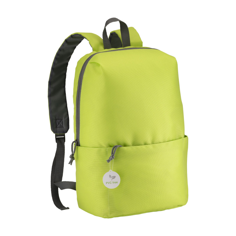 Mochila de 4 bolsillos de poliéster sin PVC con cuatro bolsillos, espalda ajustable