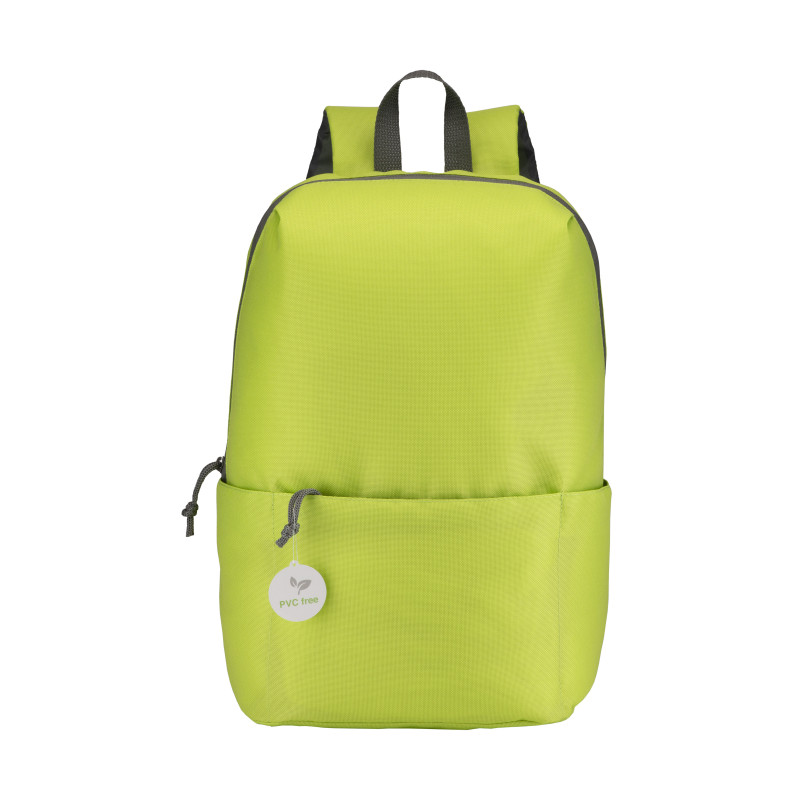 Mochila de 4 bolsillos de poliéster sin PVC con cuatro bolsillos, espalda ajustable