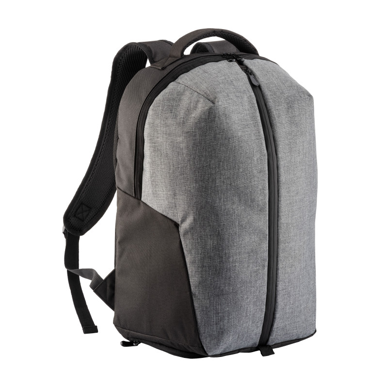 Mochila deportiva de poliéster 600D melange, con bolsillo para portátil (15").