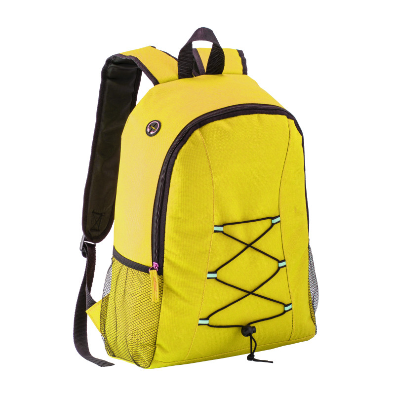 Mochila de poliéster 600D con salida de auriculares