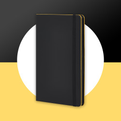QO4-Notebook Láser - MC-Black Laser - T81- Black-Yellow