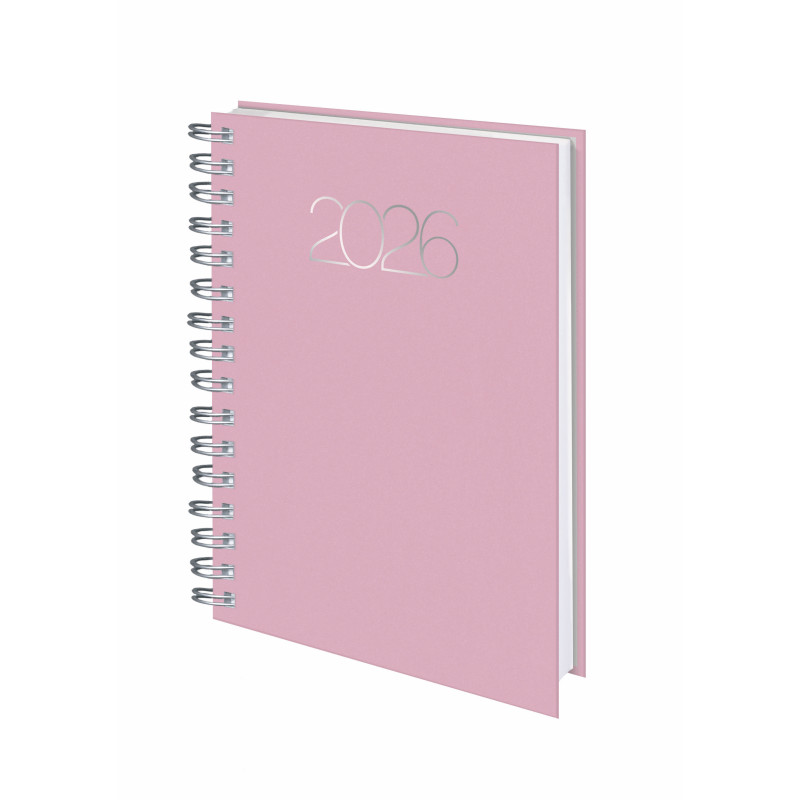 D08-Dietario Base Wire'o 58-Premium B23-Rosa