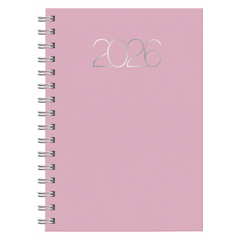 D08-Dietario Base Wire'o 58-Premium B23-Rosa