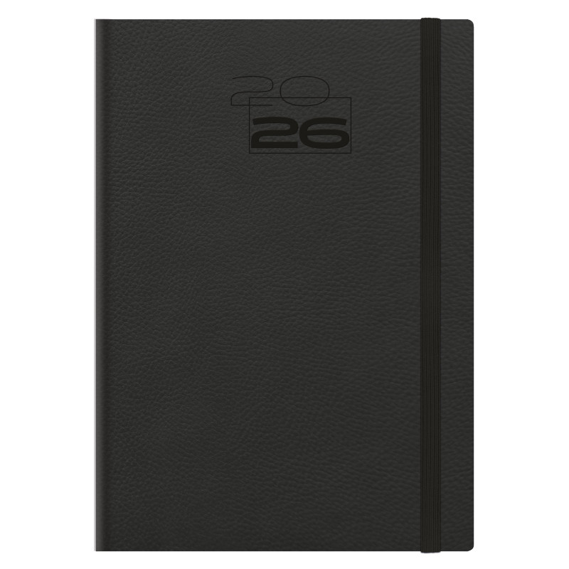 D12-Agenda Dia - 8Q-Loreto Supple - A76-Negro