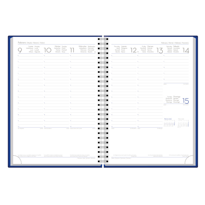 E13-Agenda Semana Wire'o - 4C-Chia Elegant - C14-Gris