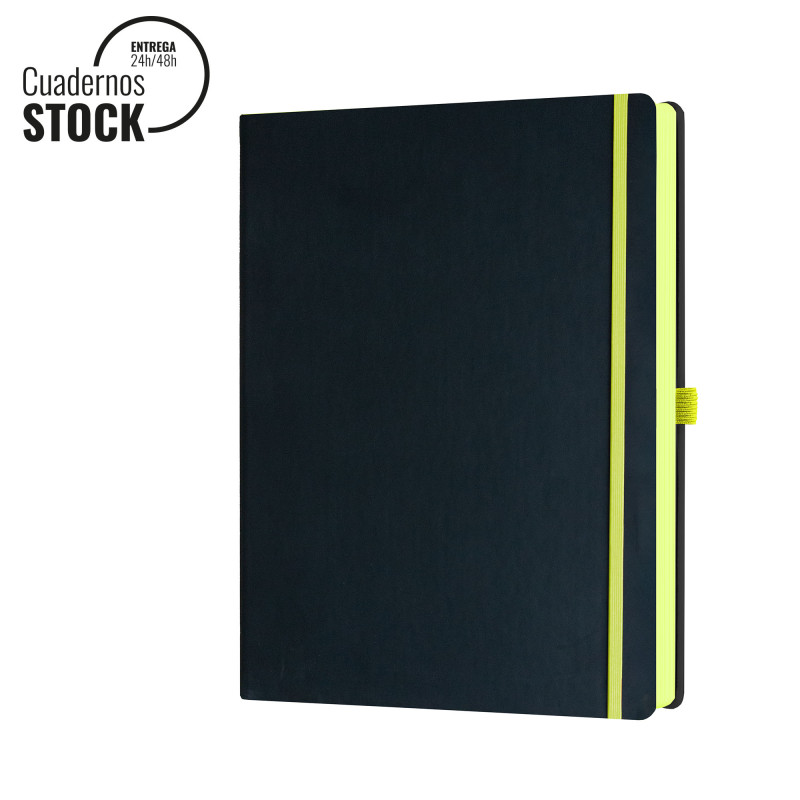 Q27-Notebook Ivory -AM-Black Color - 005-Negro-Amarillo