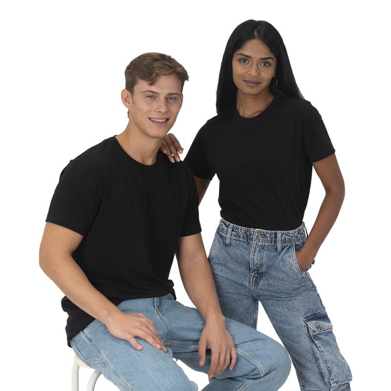 Camiseta de hombre en algodón 100% orgánico 145 gr/m2 (tallas xs a xxl)