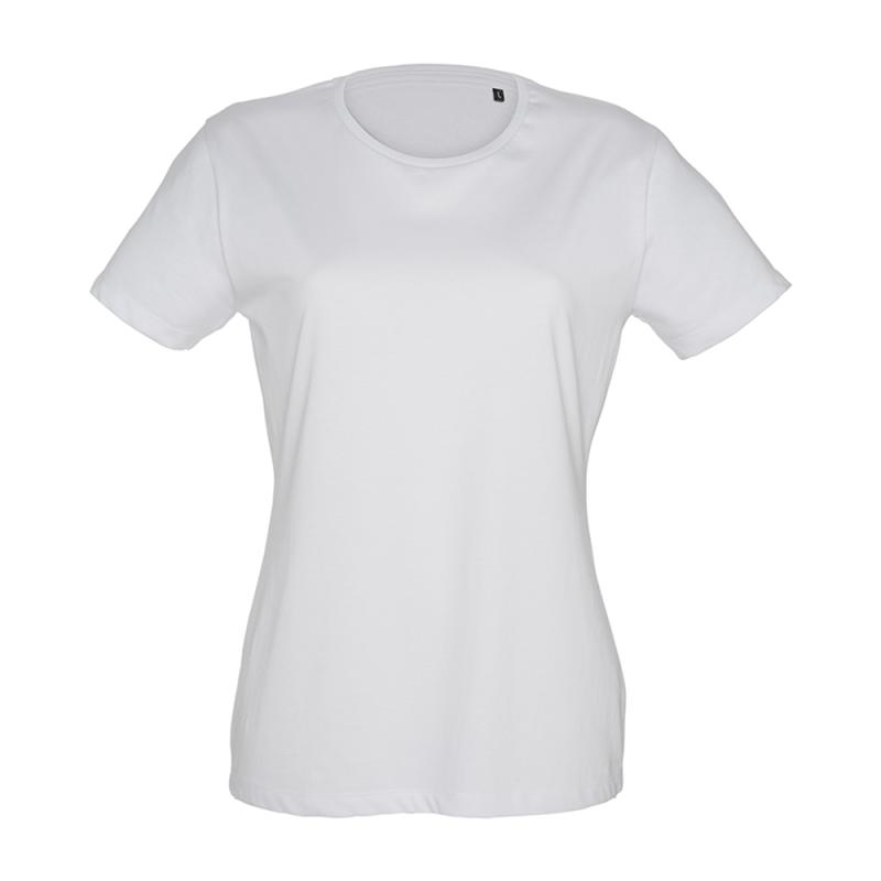 Camiseta de mujer en algodón peinado de 145 g/m2