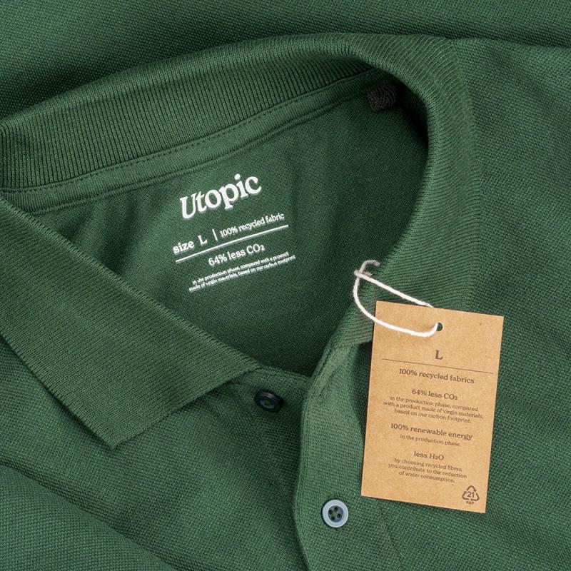 Polo de piqué de algodón reciclado (tallas xs a xxl)