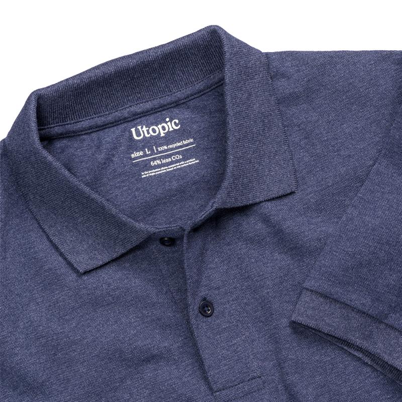 Polo de piqué de algodón reciclado (tallas xs a xxl)