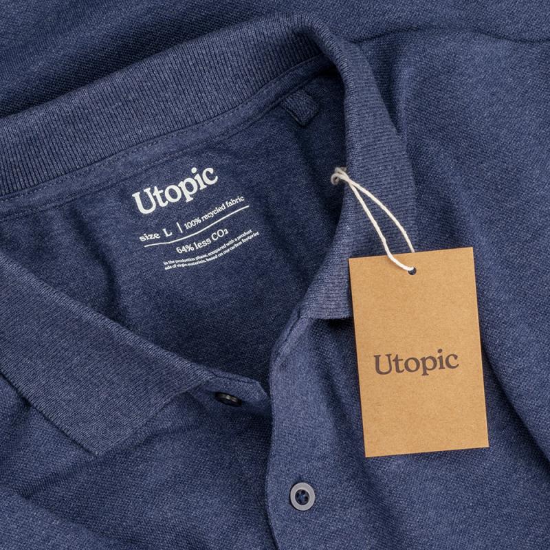 Polo de piqué de algodón reciclado (tallas xs a xxl)