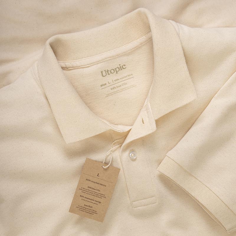 Polo de piqué de algodón reciclado (tallas xs a xxl)