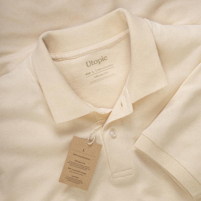 Polo de piqué de algodón reciclado (tallas xs a xxl)