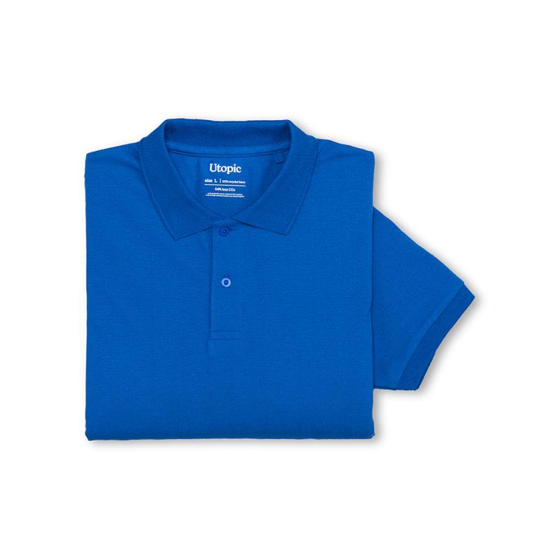Polo de piqué de algodón reciclado (tallas xs a xxl)
