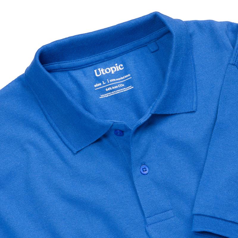 Polo de piqué de algodón reciclado (tallas xs a xxl)