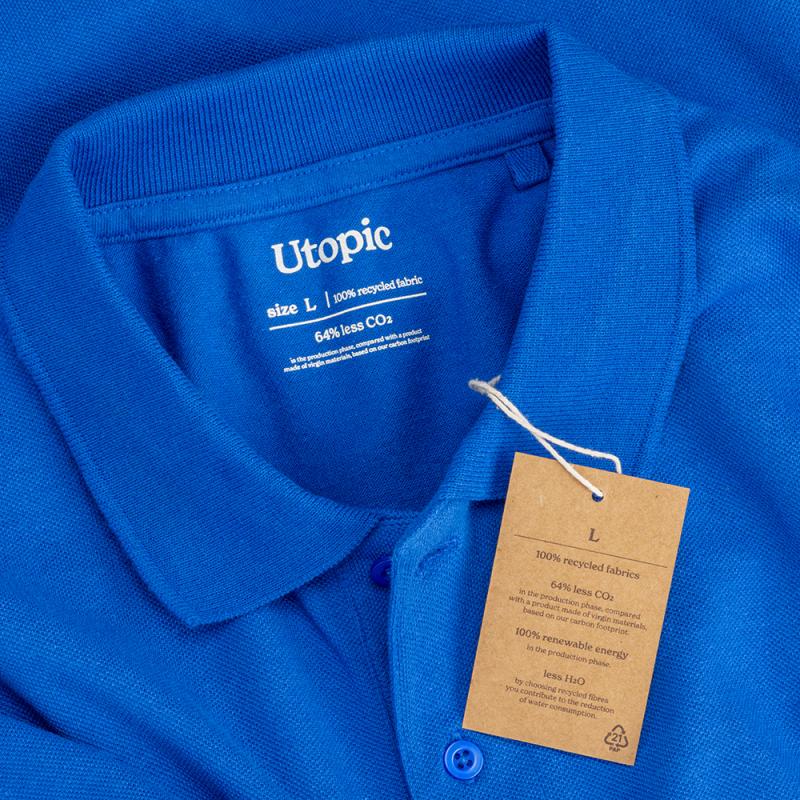 Polo de piqué de algodón reciclado (tallas xs a xxl)