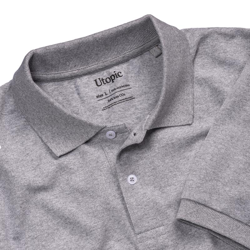 Polo de piqué de algodón reciclado (tallas xs a xxl)