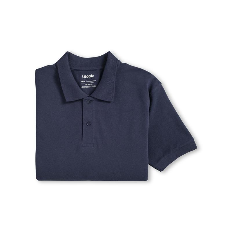 Polo de piqué de algodón reciclado (tallas xs a xxl)