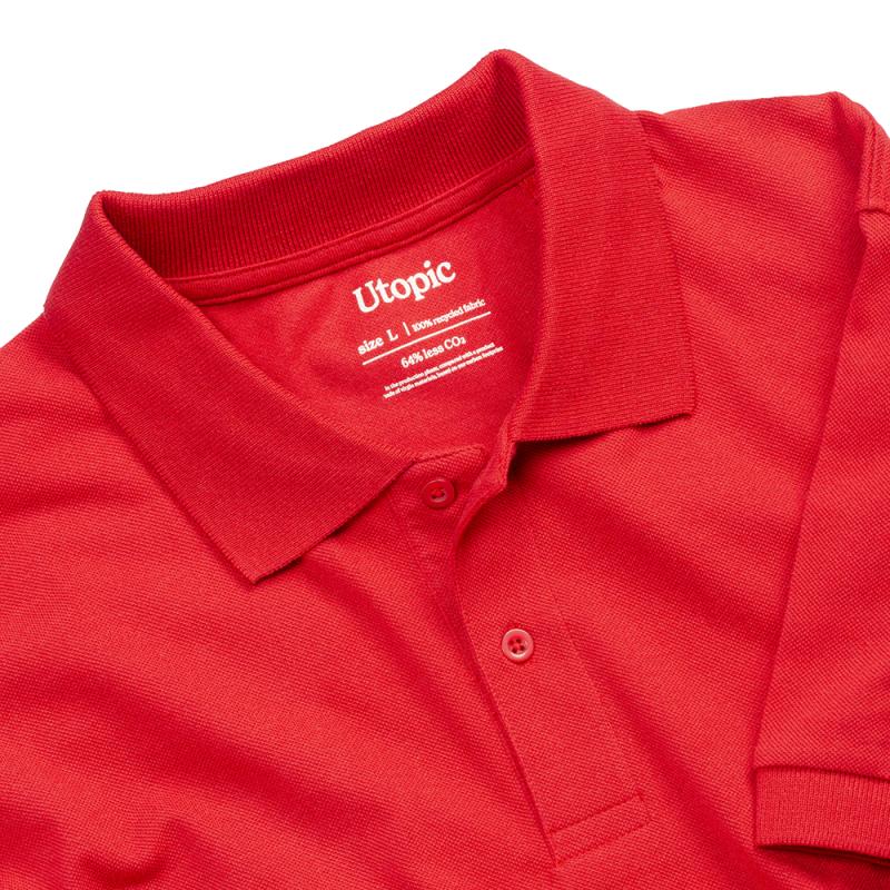 Polo de piqué de algodón reciclado (tallas xs a xxl)