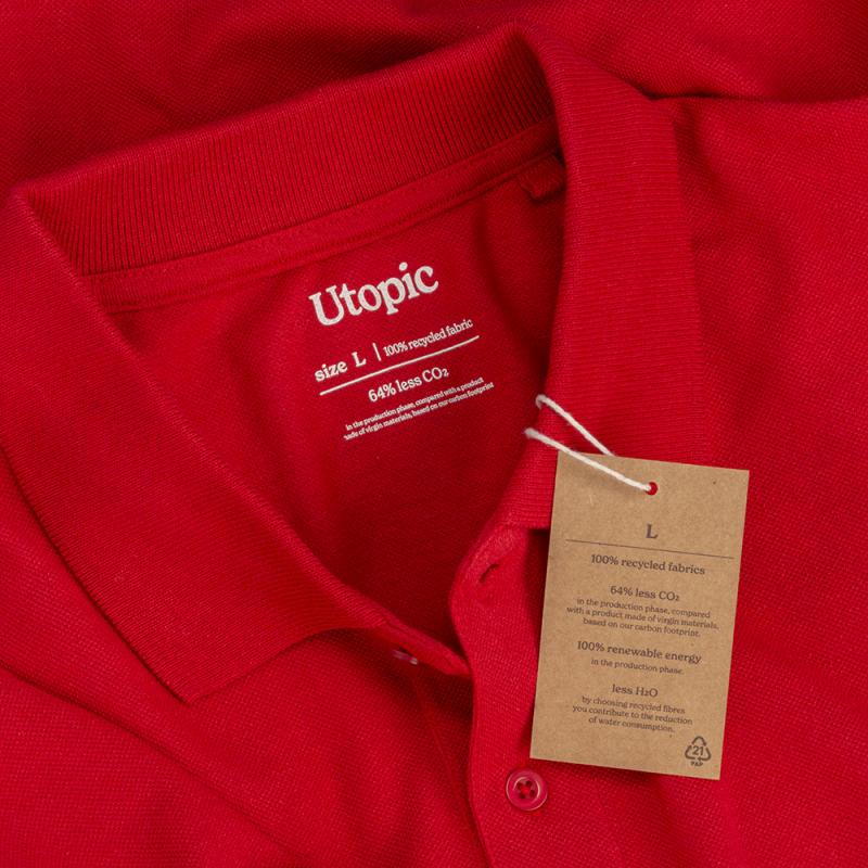 Polo de piqué de algodón reciclado (tallas xs a xxl)