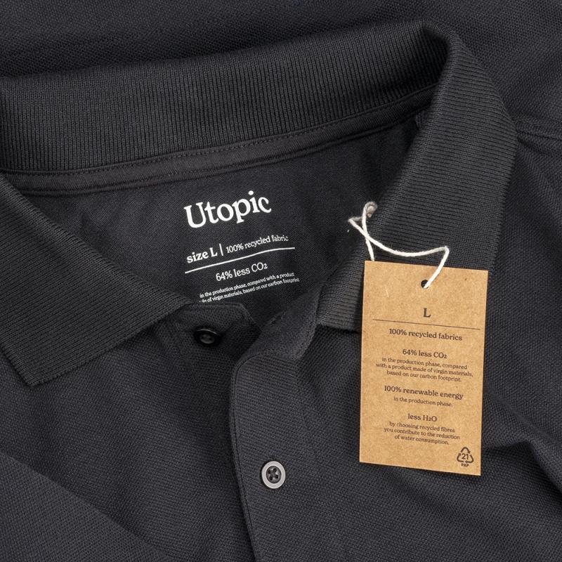 Polo de piqué de algodón reciclado (tallas xs a xxl)