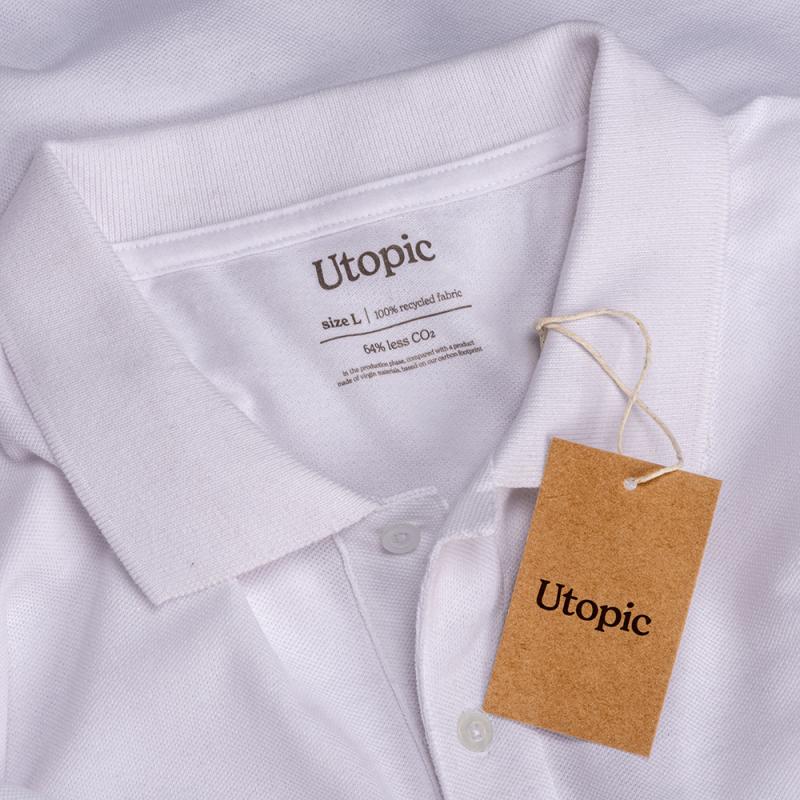 Polo de piqué de algodón reciclado (tallas xs a xxl)