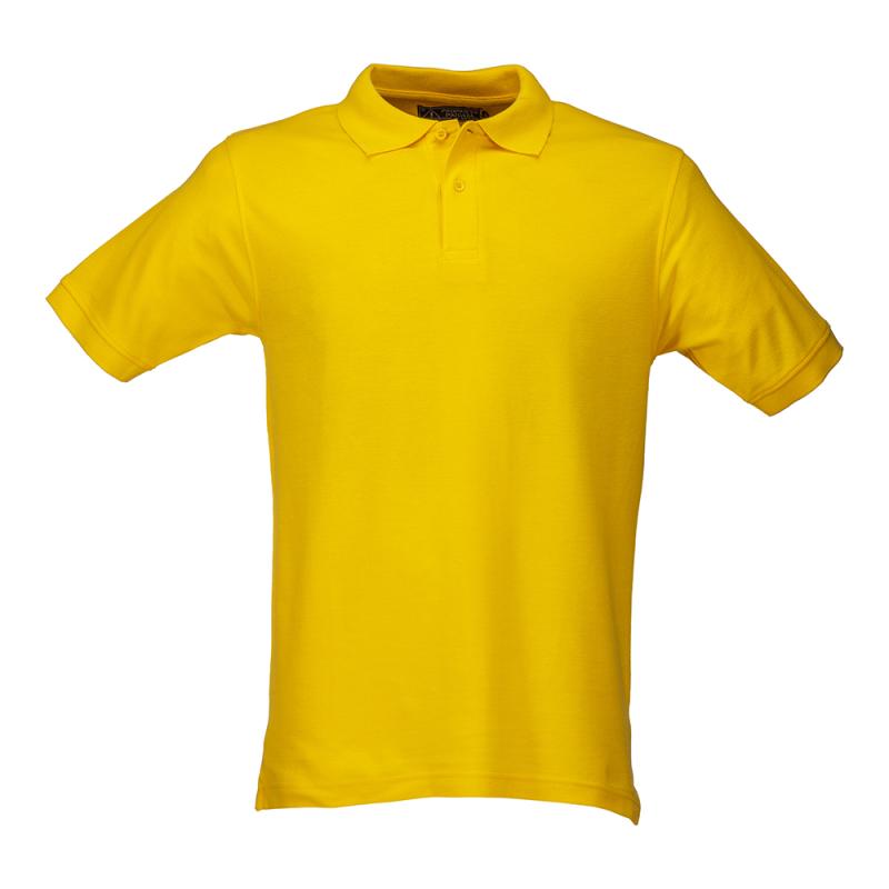 Polo piqué de algodón para hombre con manga corta.