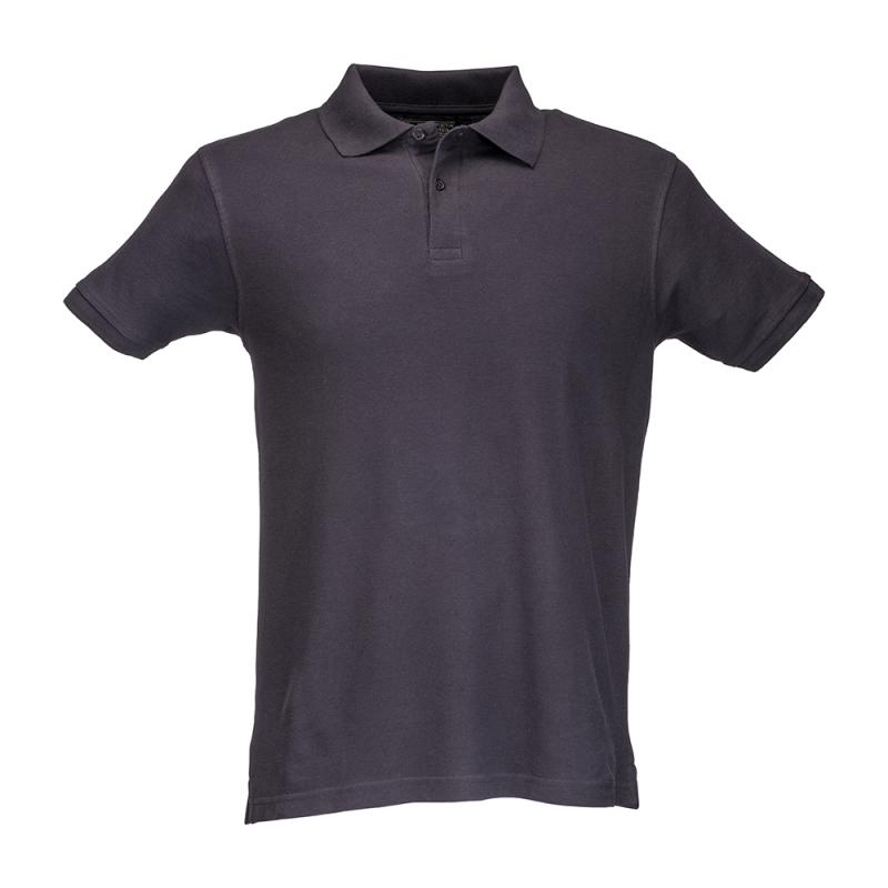 Polo piqué de algodón para hombre con manga corta.