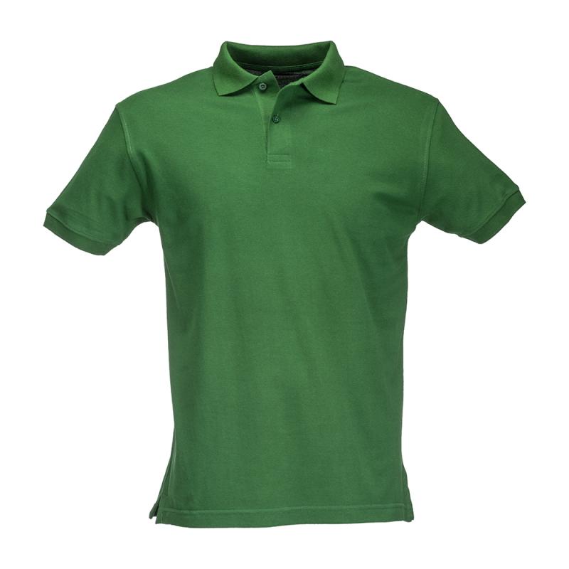 Polo piqué de algodón para hombre con manga corta.