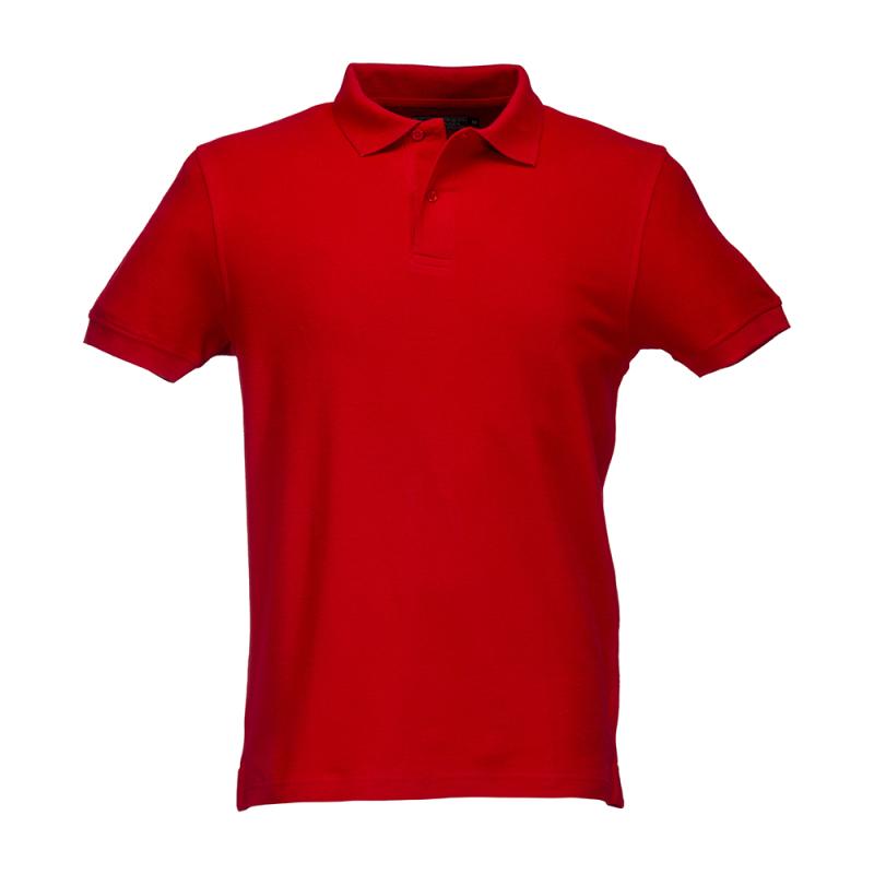 Polo piqué de algodón para hombre con manga corta.